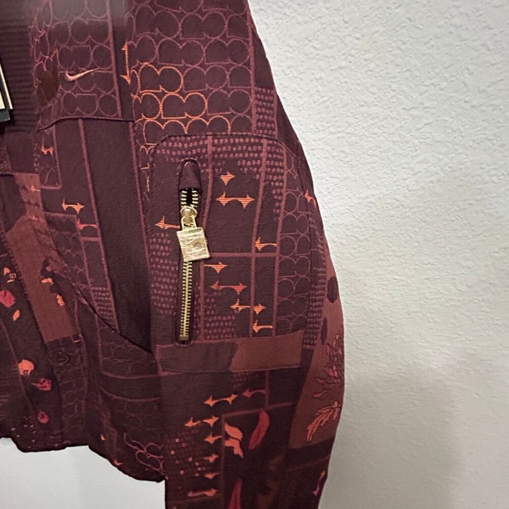 NEW Nike x Naomi Osaka Jacquard Kimono Jacket Burgundy Crush Streetwear Luxe Sm - Picture 9 of 16